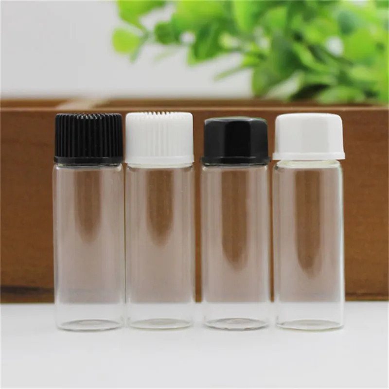 20pcs 5ml Mini Clear Essential Oil Glass Bottle with Orifice Reducer Siamese Plug Perfume Sample Vials Empty Perfume Test Bottle JL1901