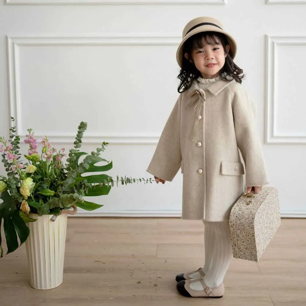 Winter Baby Girls Long Tweed Coats And Jackets Thickened Single Breasted Princess Coat For Kids Warm Overcoat Clothes R230812 From Us massachusetts 9.78 DHgate.Com