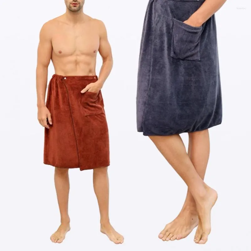 Ropa de dormir para hombres moda hombre portátil Magio de madriguera toalla de baño con bolsillo accesorios de baño de natación suave