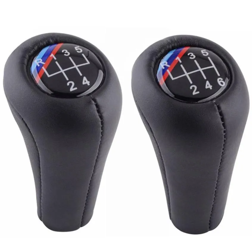 Shift Knob Car Gear Sports Spake Handball 5 6 Hastighet för E30 E32 E34 E36 E38 E39 E46 E53 E60 E63 E90 E91 E92309Q