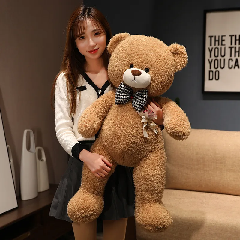 Pluszowe lalki 80 cm100 cm Giant Rose Rose Teddy Bear Kawaii Plush Toy Doll Big Pchasze Prezent dla dzieci Dziewczyny ZACHODZIĆ DOKONACH DOMOWEGO 230811