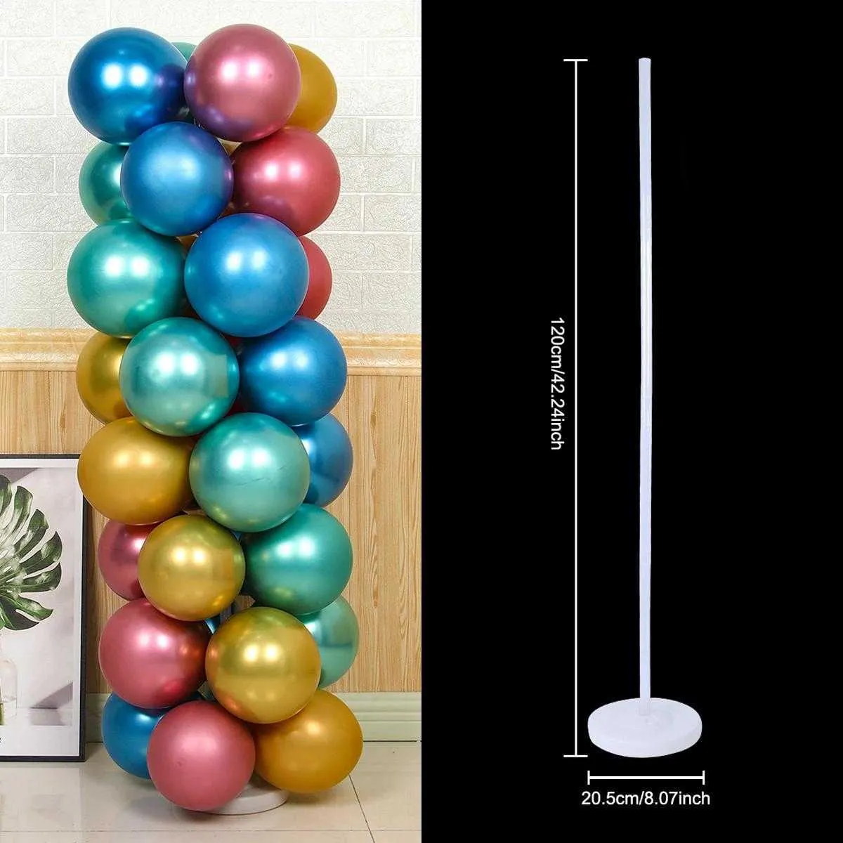 Decoration Set 120CM Four Pillar Balloon Bracket Balloon Table Float Decoration Center Decoration Multiple Table