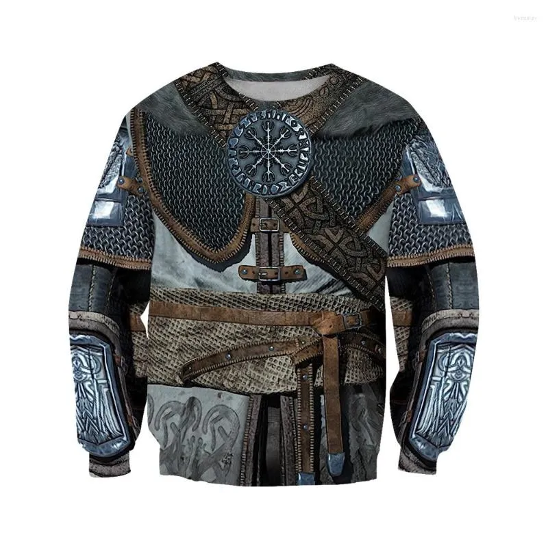 Armadura Vikinga Para Hombres Para Hombres Tatuaje 3d En Todos Los Hombres  Impresos Harajuku Sudadera Con Capucha Unisex Una Chaqueta Casual Con  Capucha De 18,71 €