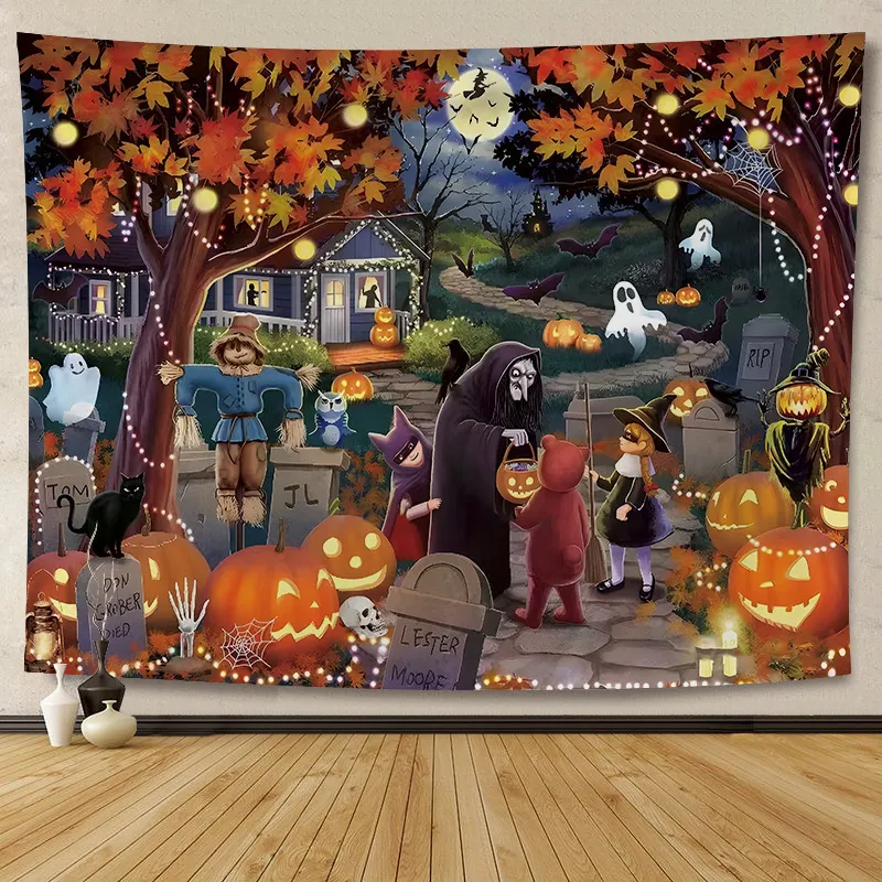 Декоративные предметы Хэллоуин Фоновая ткань висящая ткань общежития трансформация гостиная фона