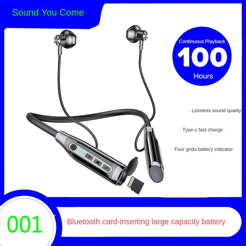 Mobiele telefoon oortelefoons Wireless Bluetooth 5.0 Hoofdtelefoons High Power Sports Running Hifi In-Ear Neck Bluetooth Ear Buds Headset Gamer oortelefoons 230812