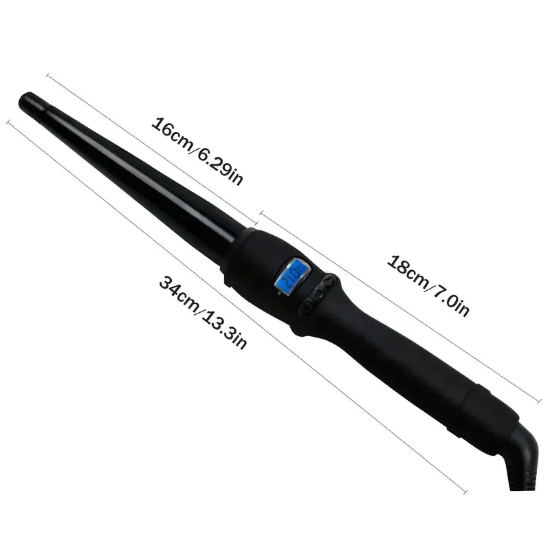 curl curling wand 0 75 to 1 25 inch professional dual voltage hair curling iron with ceramic barrel cool tip auto shut off curl curling wand for long or short curly hair details 3