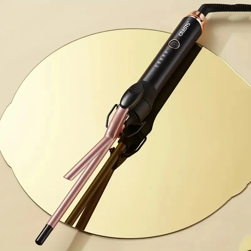 Ferro profissional de Curling Curling - Tong de 9 mm para cabelos curtos ou longos - crie cachos e ondas impressionantes