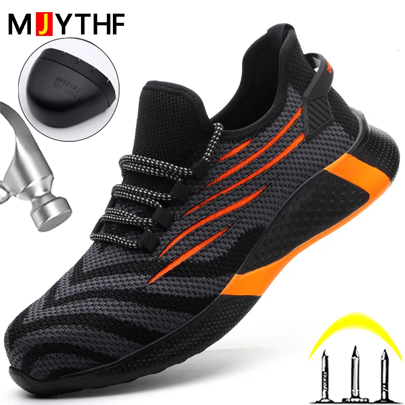 Boots Fashion Safety Shoes Man Work Sneakers Steel Toe Antipuncture Intestructible Mens Industrial 50 230812