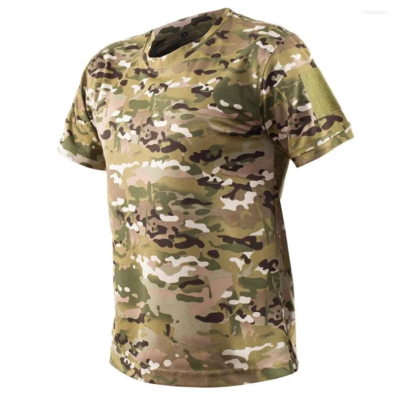 Vestes de course Mege Men Tactical Camouflage Multicam T-shirt à séchage rapide Camo Camo Camo Sheeve Cycling Shirt Hunting