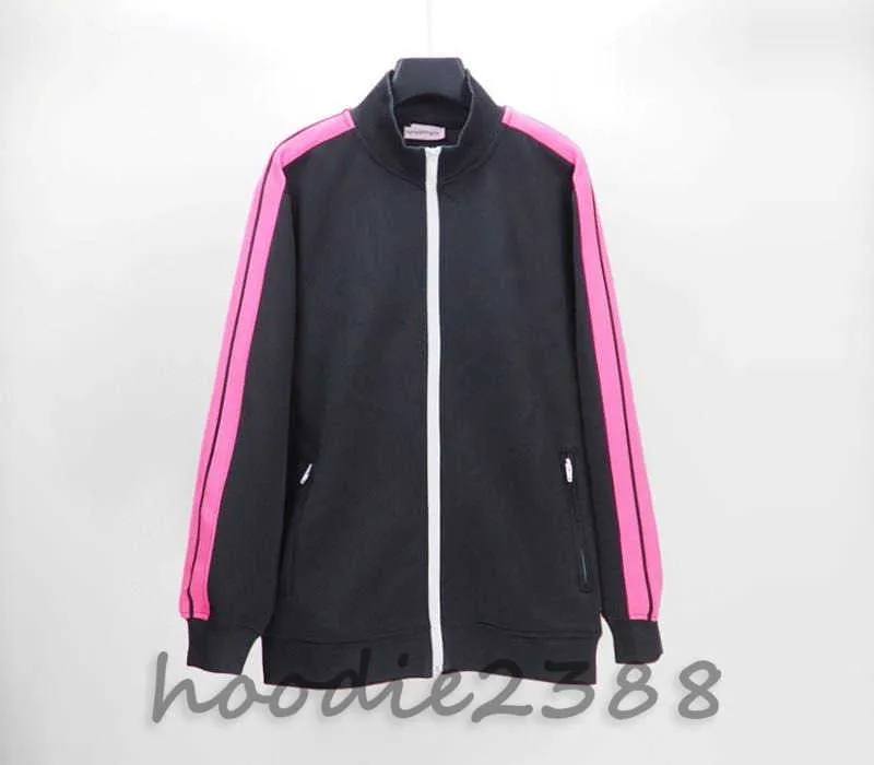 Rose noir et autres créateurs multicolores de la glissière de sport pour hommes de la fermeture à glissière PA Angel Femmes brodées Lettre de sport