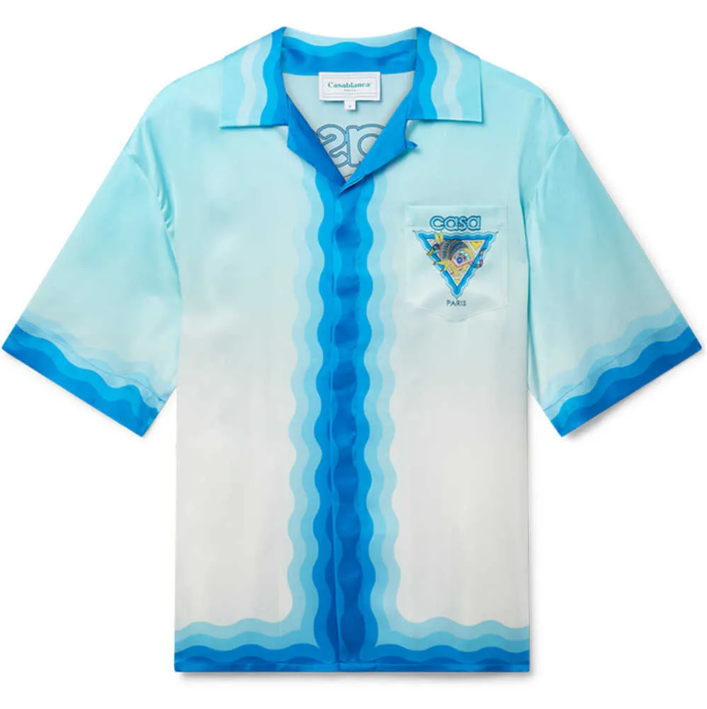 Casablanca Tennis Club 24SS Armadillo Animal Romantico hawaiano camicia corta da uomo e da donna CASABLANCA