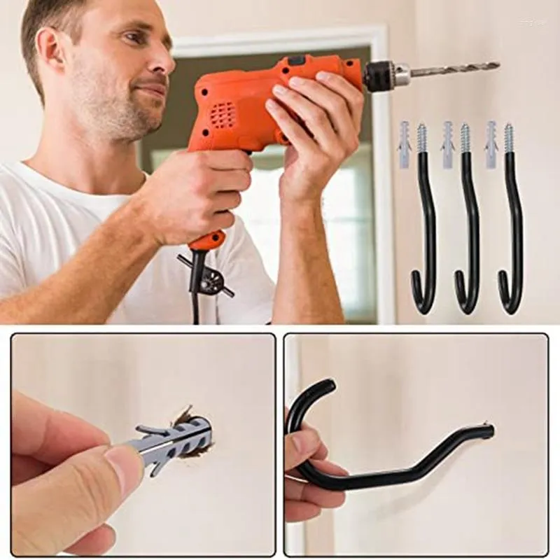 Bike Hooks For Garage Wall And Ceiling Hanging With Durable PVC