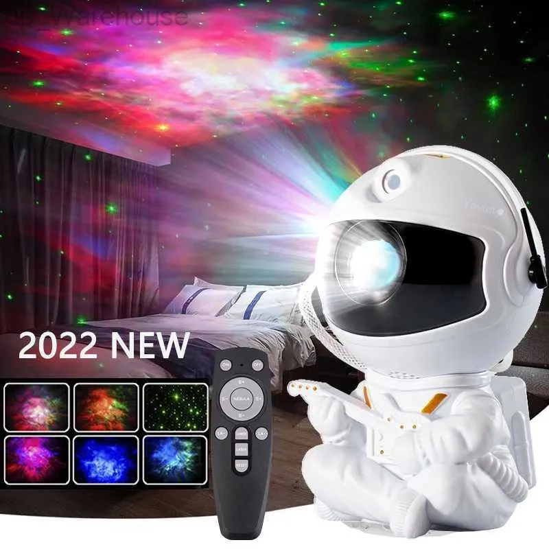 Star astronauta Star Projector Starry Sky Projector Galaxy Lamp Night Light for Decoration Sypialnia Dekoracyjne dzieci Prezenty HKD230812