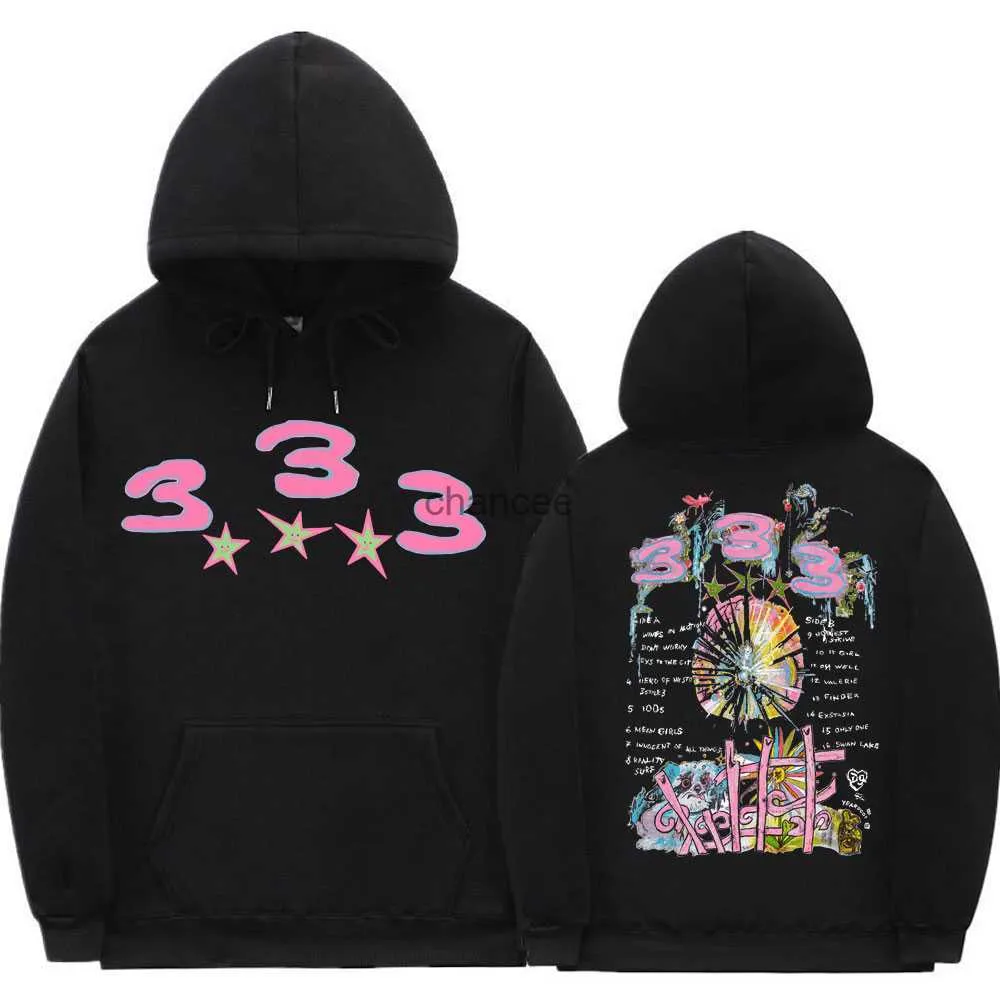 Bladee 333 Hip Hop Trend Skate Drain Gang Hoodie Topps unisex hipster casual tröja män kvinnor mode konstnärliga sense hoodies hkd230725