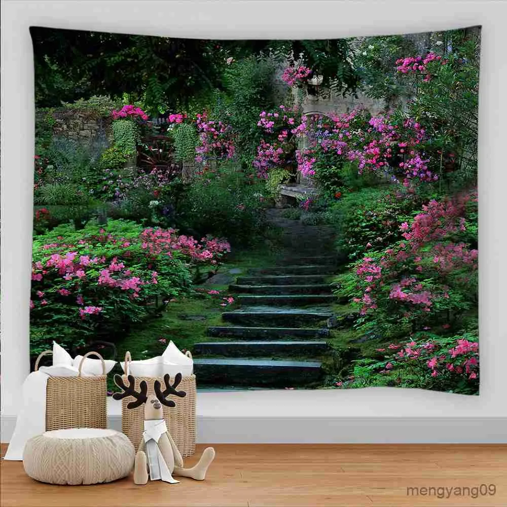 Garden Landscape Wall Tapestry For Bedroom Wall Hanging For Bedroom Decor R230812 From Mengyang09 13.34 DHgate.Com