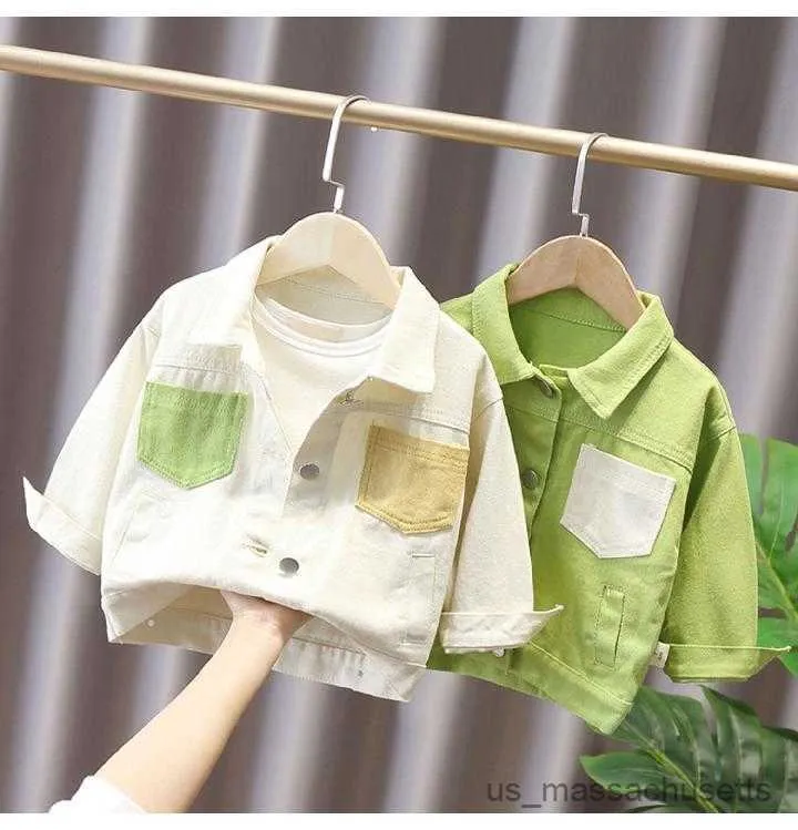 سترات جديدة Baby Boys Girls Justiets Coats Kids Cardigan Jacket Spring Autumn Over Coat Kids Tops Comples R230812