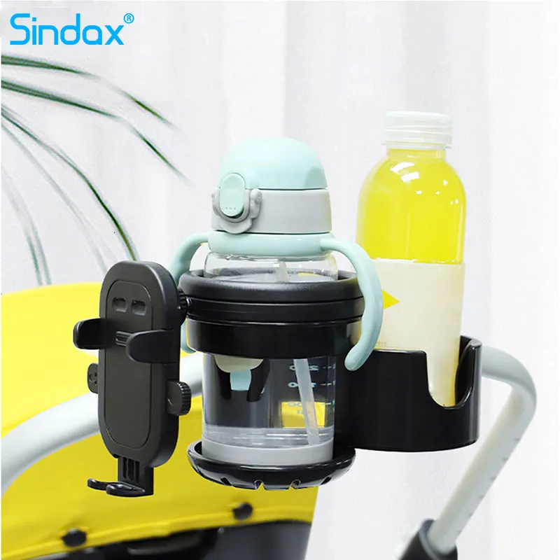 Stroller Parts Accessories 3-in-1 Baby Stroller Cup Holder Phone Support 360 Rotation Universal Baby Accessories For Outdoor Pushchair Carriage Organizers 230812