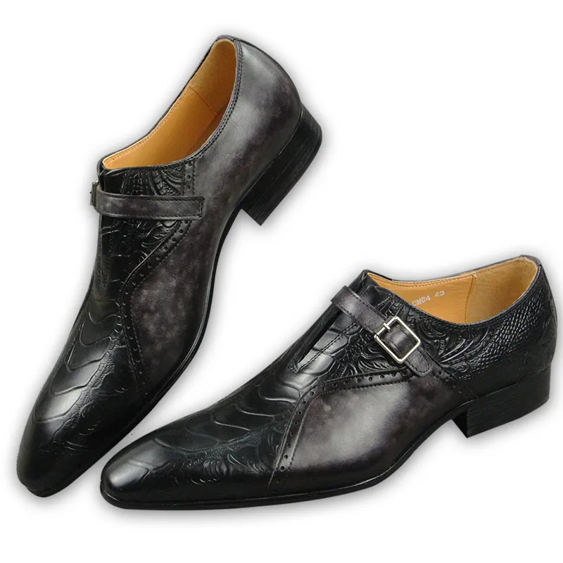 Chaussures habillées Chaussures de bureau masculin mode Single Produit moderne style haute qualité faite à la main Oxford Black Designe Chaussures de commerce pour hommes 230811