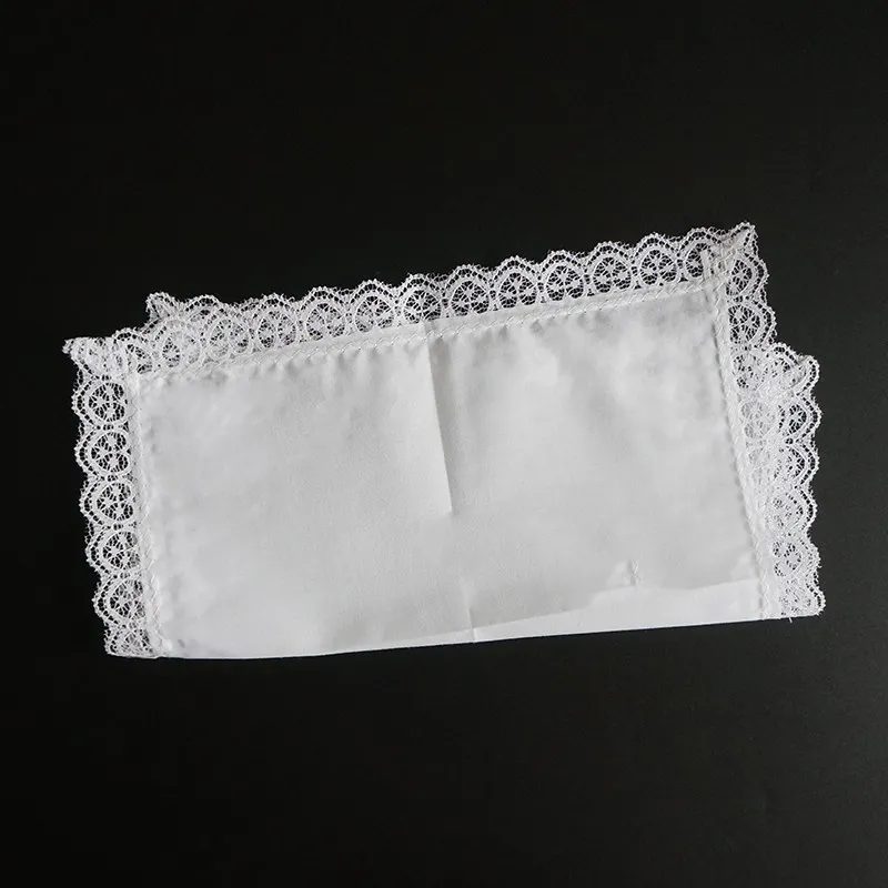 Plusieurs styles 25 cm Coton Blanc Mandkinchief Lace Lace White Mandkinchief DIY Graffiti broderie Mandkinchief Imprimée Lady Small Square.