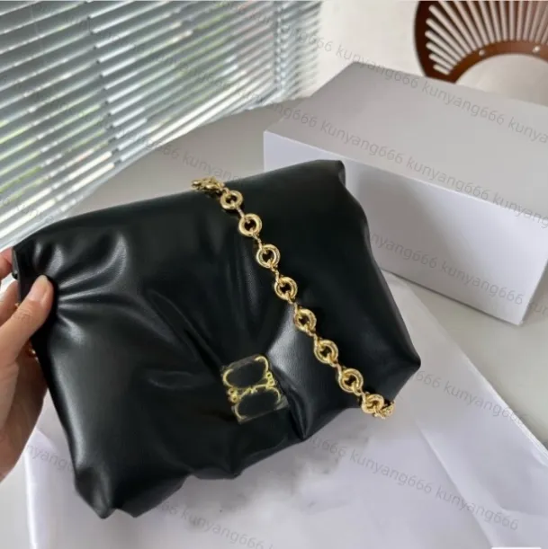 Tasarımcı Moda Kadınlar Klasik Zincir Flep Omuz Crossbody Bag Lüks Ekmek Deri Moda Çantası Çanta