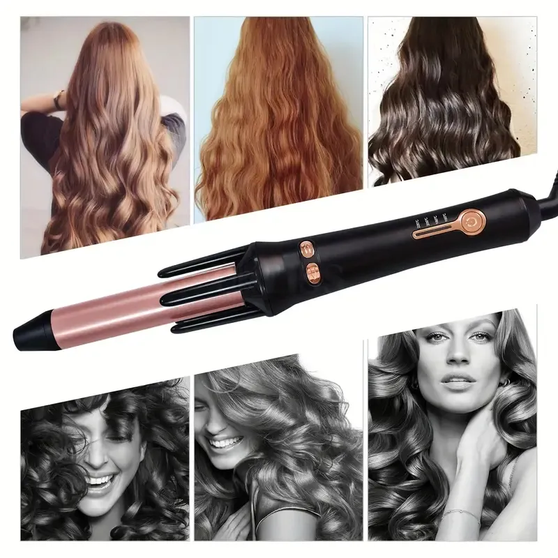 1pc Professional Automatic Hair Curler - Rotating Ceramic Hair Waver Iron for Styling and Waving - Easy to Use and Long-Lasting
