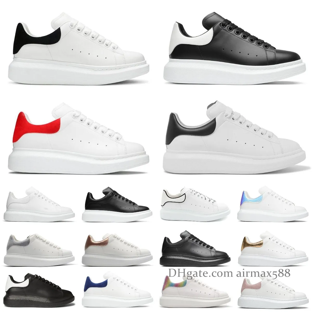 Designer Sneaker surdimensionné chaussure décontractée triple blanc noir en cuir noir en daim lace up up Velvet Espadrilles Men Women Trainers Platform Sneakers