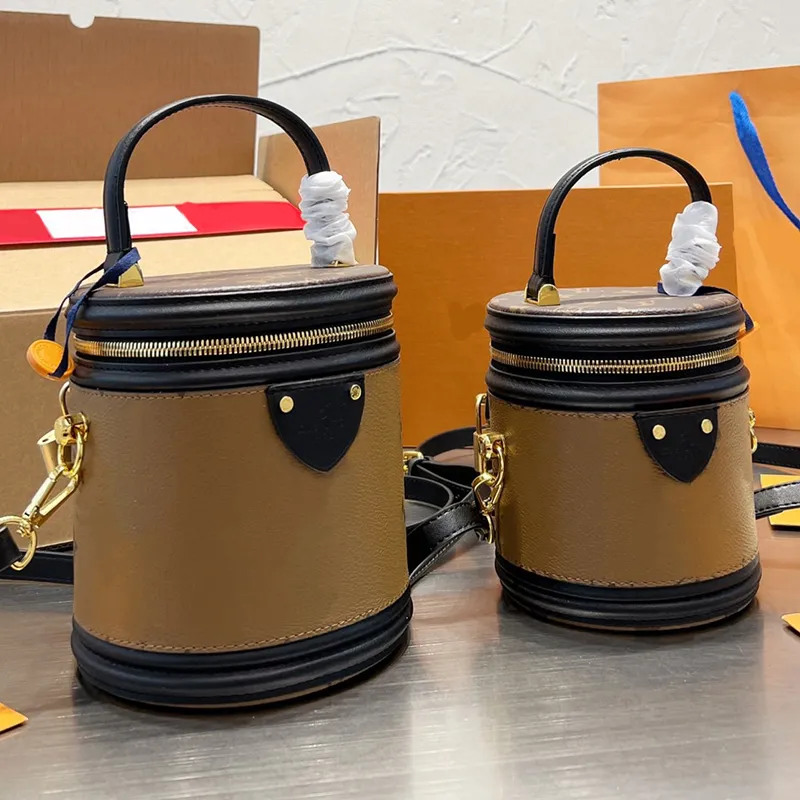 Barrel Fashion Designer-Tasche, Marken-Umhängetasche, modische Damen-Handtasche, eine Schulter, klassische Luxus-Tasche, kommt mit Geschenkbox