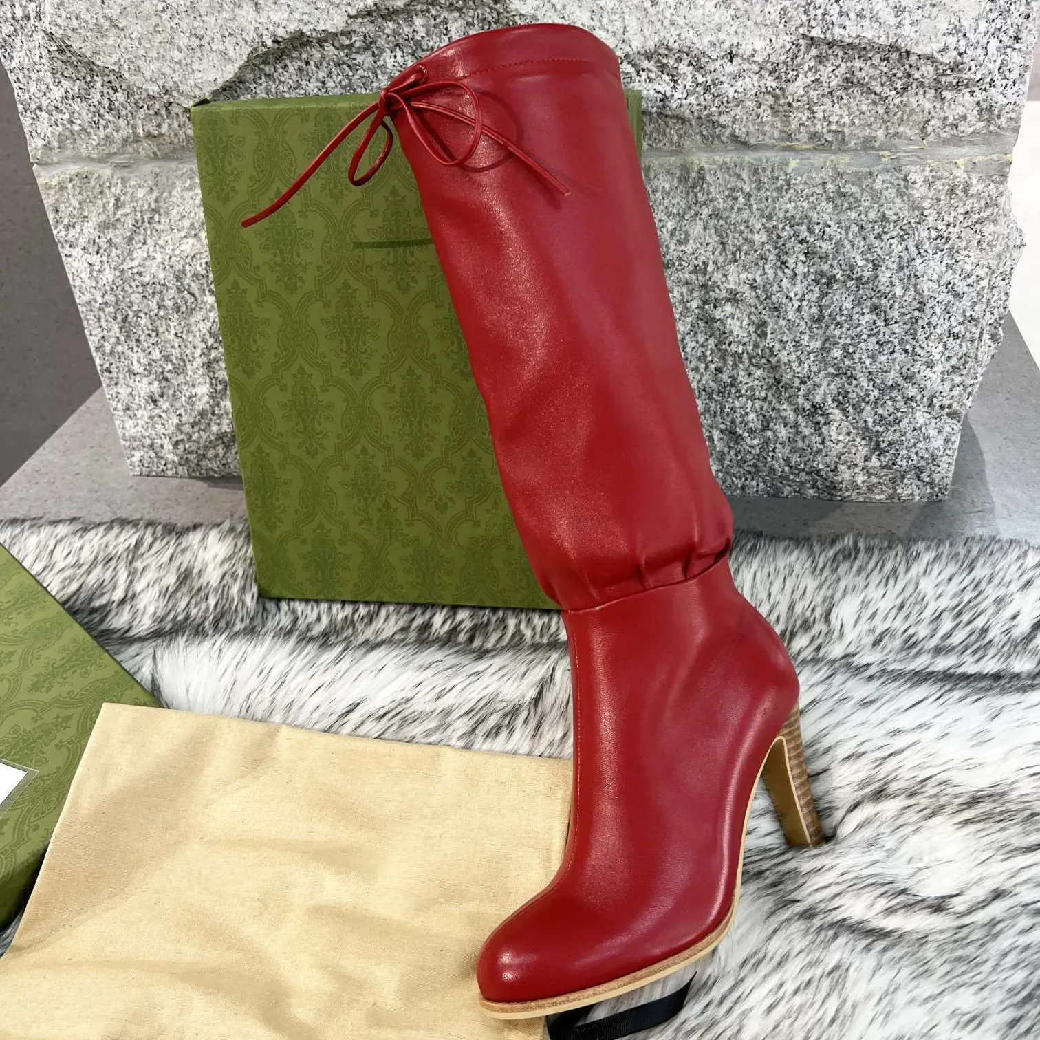 Women Boots Designer Boot Fashion Combat Boot Canvas Zipper Adjustable Straps Casual Shoes Stiletto Heel Ankle Boot Knee-High With Box 35-42