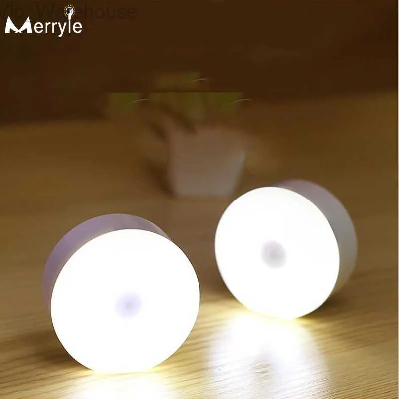 8 Perlen USB wiederaufladbare LED -Wandlampe menschlicher Körper Infrarot Sensor Nacht Lichtschrank Schrankleuchten für Schlafzimmertreppe Toilette HKD230812