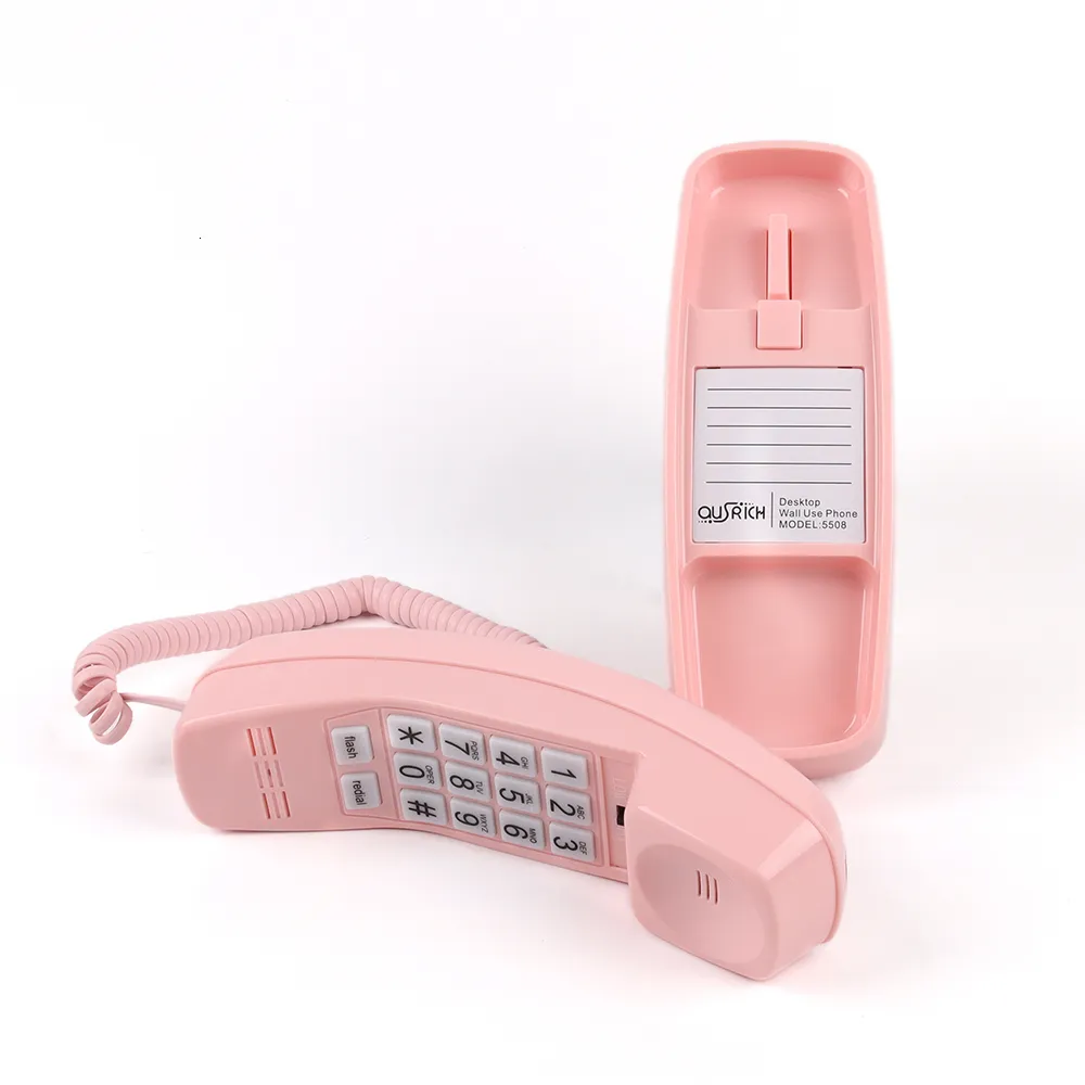  TelPal - Teléfono fijo retro con cable, teléfono