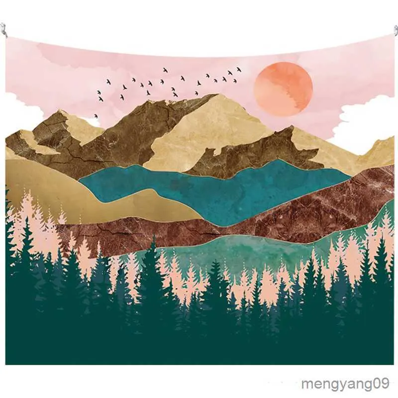 Mountain landscape tapestry hotsell