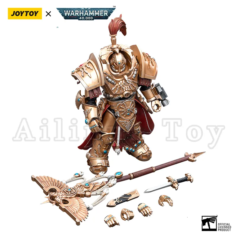 Figuras militares Joytoy 1/18 Ação Figura 40K Allarus Terminator Anime Modelo Militar 230811