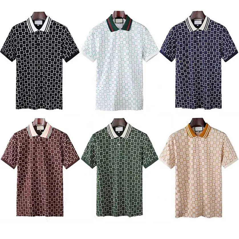 23SS Designer Polo Shirts Men Luxe Polos Casual Mens T -shirt Snake bijen Letter Afdrukken Borduurwerkmode High Street Man Tee