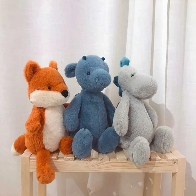 Animaux en peluche 1 pièce de 30 cm, animaux mignons, jouet en peluche, poupée de dinosaure pour enfants, bébé Kawai apaiser, joli cadeau d'anniversaire pour filles