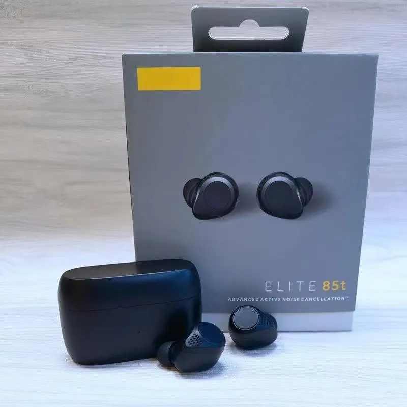 Jabras Elite 85tの携帯電話のイヤホンは、True Wireless Bluetooth Earphone Reduction全能性Hifi Super low sound Earplug充電ケースvs 75tヘッドフォンを備えています