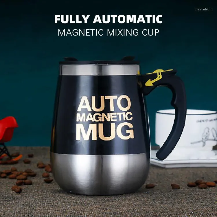 Mugs Automatic Mixing Cup Lazy Rotating Coffee Electric Magnetized Magnetic USB Charging Model