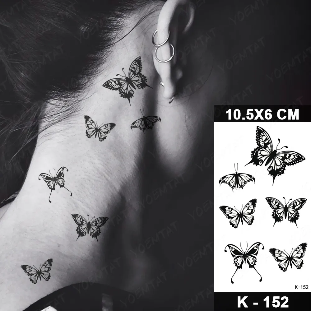 Tatuajes Temporales Niños Black Butterfly Flor Pequeña Pegatina De Tatuaje  De Agua Fresca Tatón De Tatuaje Sexy Para Mujeres Para Mujeres Arte Falso  230812 Por Caliu123, 2,99 €