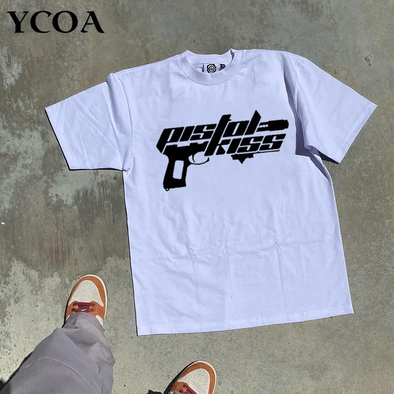 Herr t-shirts överdimensionerade t-shirt män kläder sommar bomull hip hop estetik kort ärm grafisk streetwear 90-tal vintage harajuku y2k topp tees 230812
