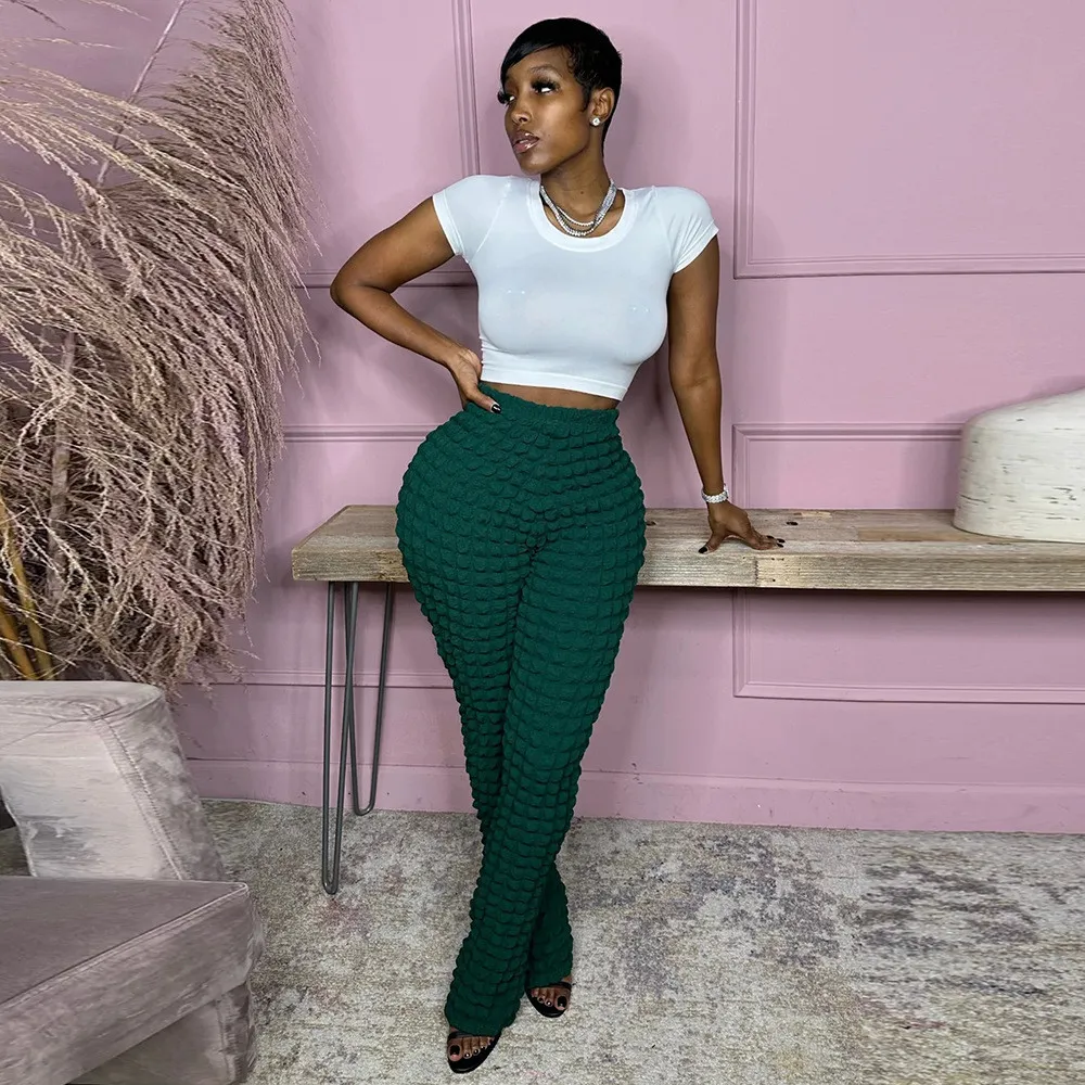 Casual Solid Split Joint Loose Mid Waist Speaker Solid Color Bottoms(6 colors) Casual Solid Split Joint Loose Mid Waist Speaker Solid Color Bottoms(6 colors)