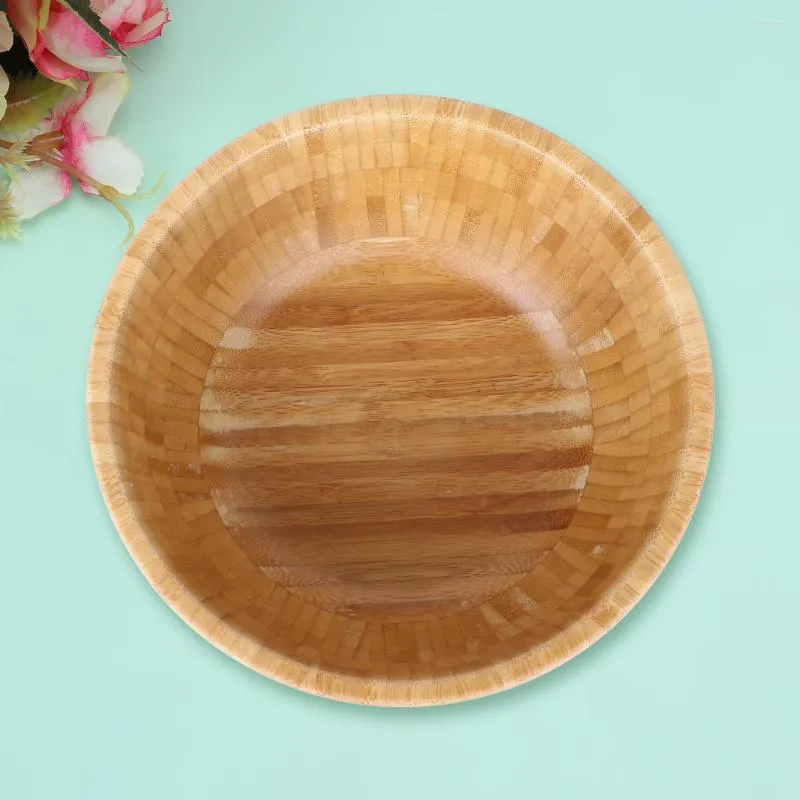 Geschirrsets Holzschalensalat, die groß für Früchte Getreide Reissuppe gemischtes Nüsse Tischgeschirr (mittelgroß) serviert werden (mittelgroß)