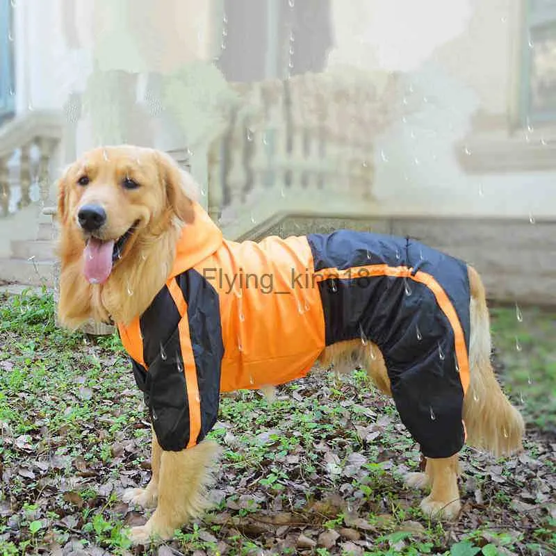 Capinho de chuva de cachorro grande roupas de cão grande jaqueta de casaco impermeabilizada com roupa de macacão someyed husky Labrador Golden Retriever Costumes de estimação de animais de estimação HKD230812