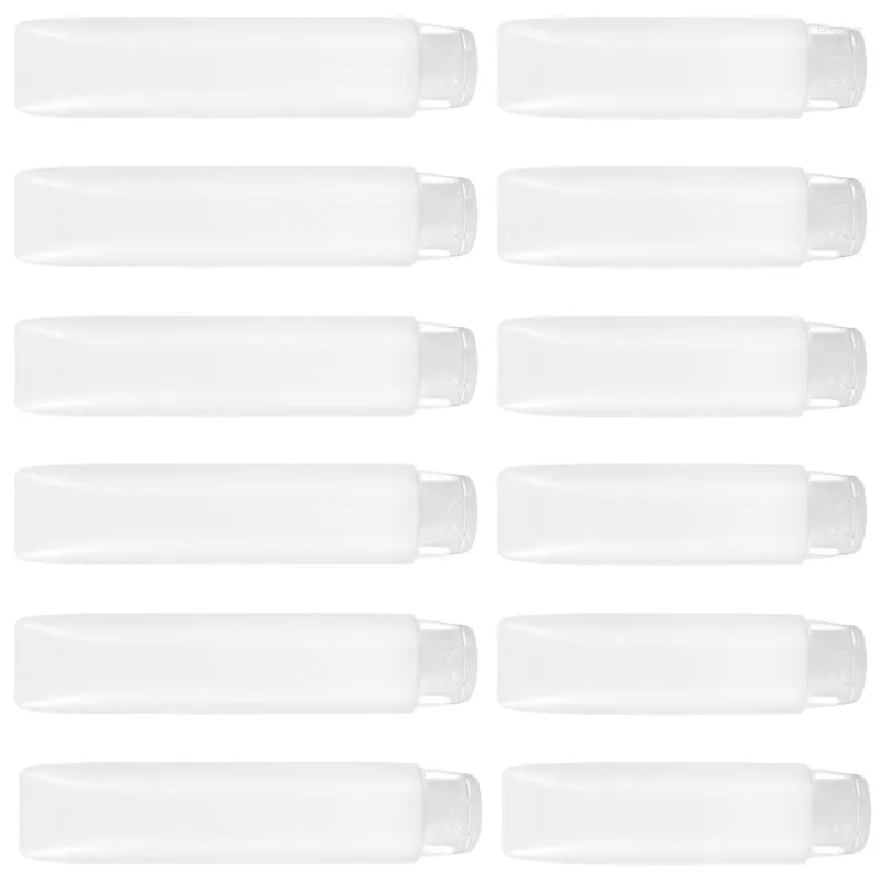 Bouteilles de rangement 12 pcs el fournit des tubes de lotion sous-tubes en plastique Réparateur multi-usage petit distributeur de voyage vide