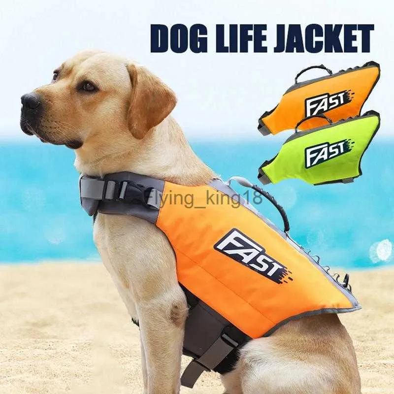 Koterki ratunkowe Pet Dog Ulepszone pływalność małe psy pływające kamizelki bezpieczeństwa ubrania do średniego dużego psa letnie surfowanie dla zwierząt domowych HKD230812