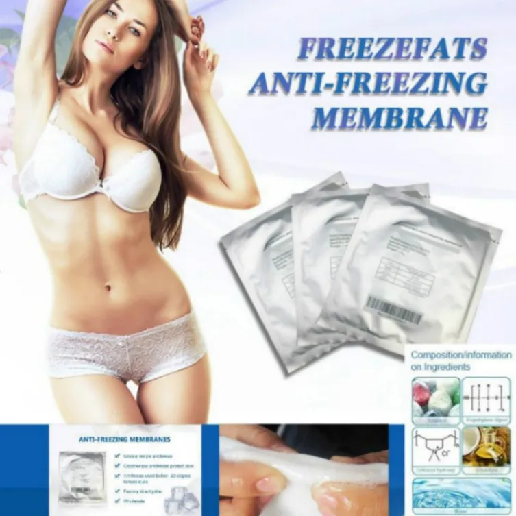 Bantmaskin Anti-frysmembran för kryolipolys Cryo Antifreseze Membran Cryoterapi Gel Pad Freeze Fetter 4 Size 27x30cm 34x42cm Mac