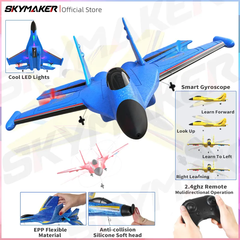 ElectricRC Aircraft RC Airplanes Remote Control Glider Fighter Hobby RC Plane Hand Throwing Foam Aircraft Toys VS SU-27 for Boys Kids Children Gift 230811