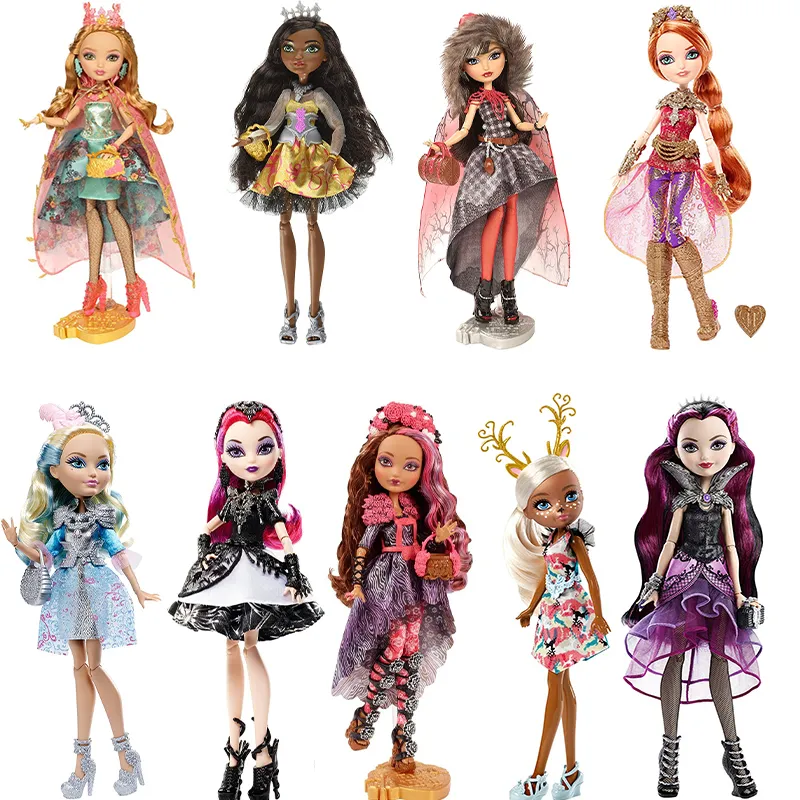 Dolls Original Ever After High Doll Action Figure Collection Toys Raven Queen Dragon Games Cheshire Darling Charming Cerise Hood 230811