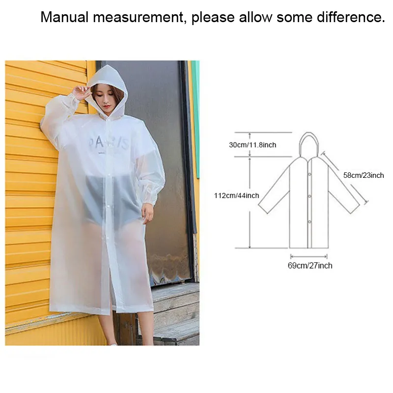 Poncho Antipioggia Riutilizzabili - 2 Pezzi In EVA, Impermeabili E Portatili, Per Trekking E Eventi - Foto 10