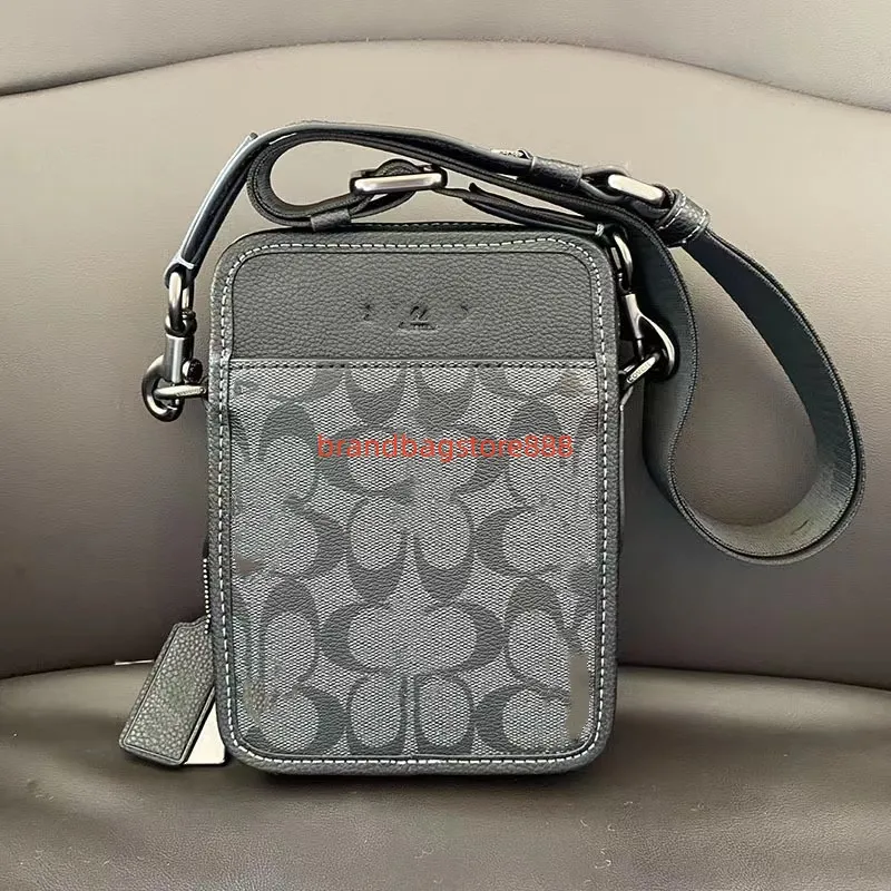 Klasyczny wysokiej klasy cielęca męska męska torba mody mody torba na ramię crossbody torda Trendy męską torbę na telefon komórkowy