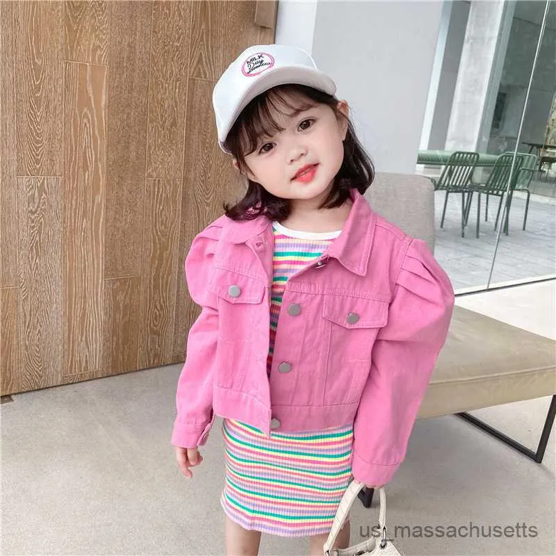Kids pink jean jacket discount