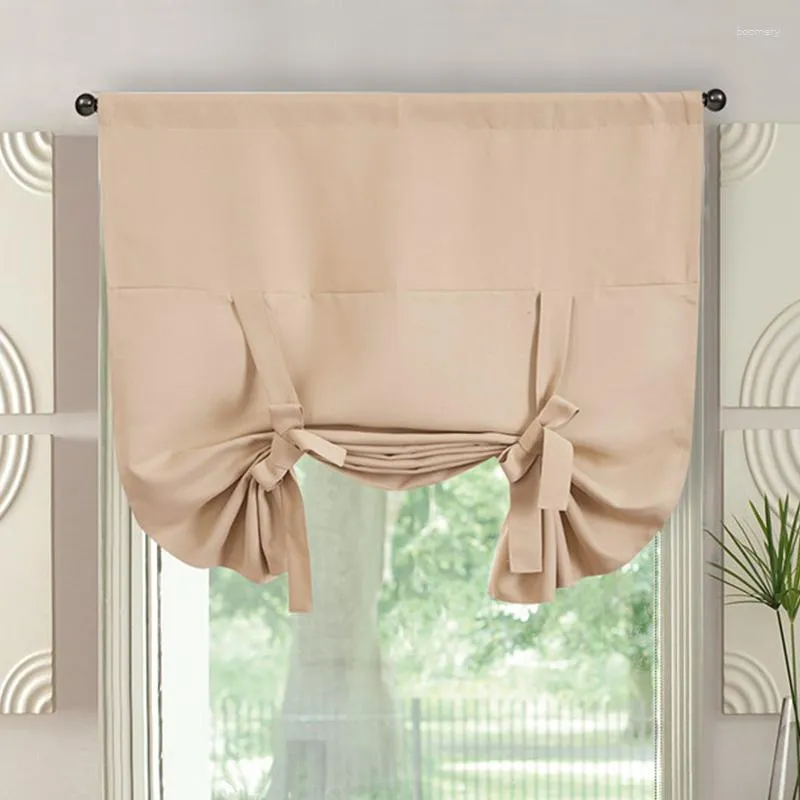 German Style Liftable Roman Blind Kitchen Valance Curtains Small